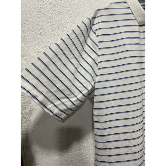 Polo by Ralph Lauren Collar 3 Button Short Sleeve Stripe Design Men's Size XXL - Picture 4 of 12